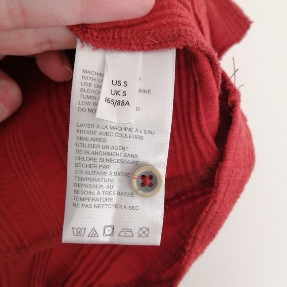 Anthropologie Pilcro Puff Sleeve Long Sleeve Button Light Cardigan Small - Picture 8 of 13